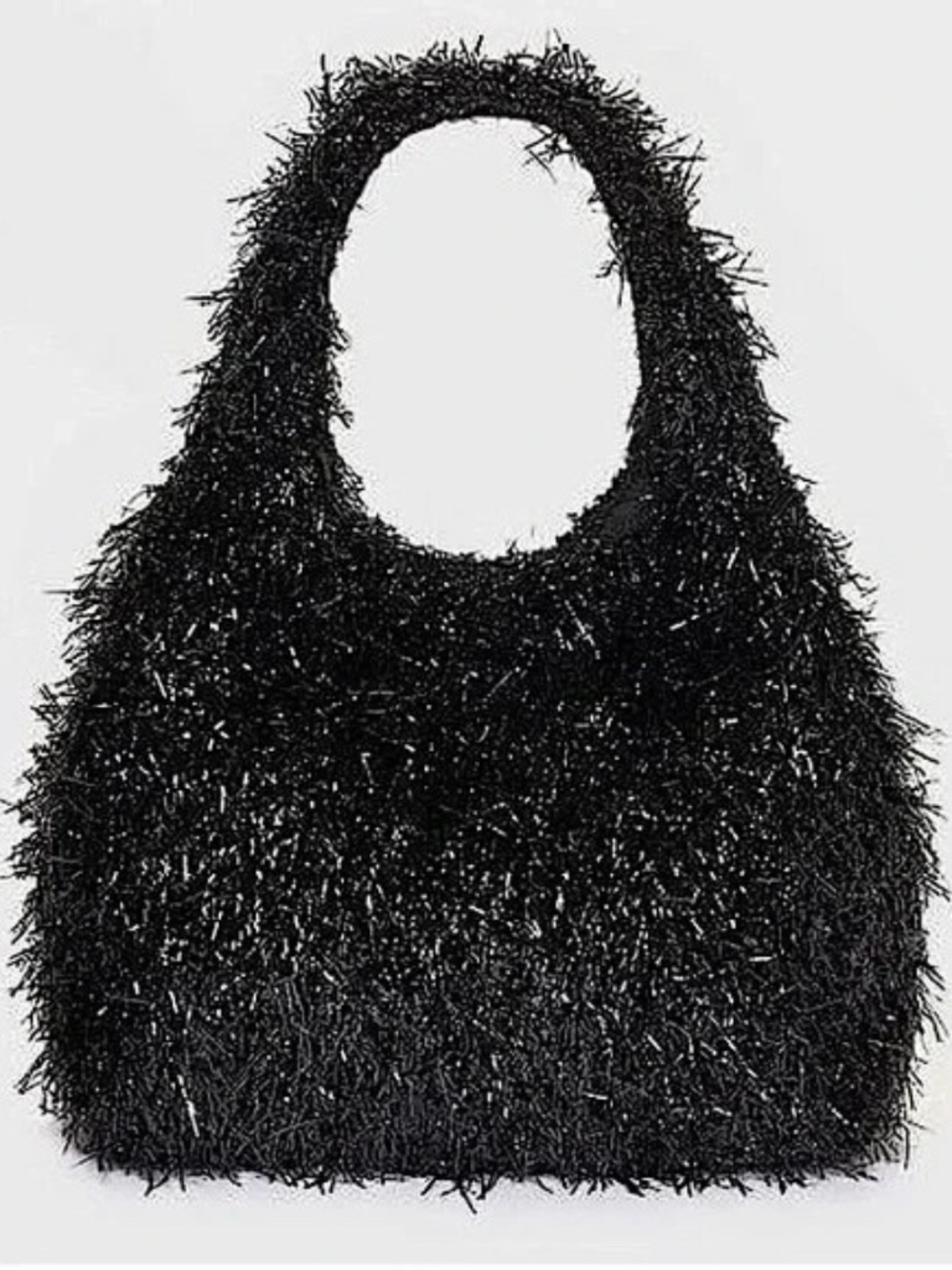 A New Day Tinsel Mini Party Tote Handbag - Black